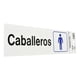 thumbnail image 3 of Letrero Para Baño Caballeros Hy-Ko Blanco 7.6X22.8Cm, 3 of 3