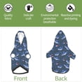 thumbnail image 6 of Fotbe Cartoon Shark Print Small Dog Sweater Hoodies Pet Grey Hooded Soft Fleece Sweatshirts with Pocket Fall Winter Puppy Cat Sweaters Warm Clothes-Medium, 6 of 7