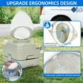 thumbnail image 6 of Dextrus 2.64 Gallon Portable Toilet for RV Travel with Enlarged Bowl, 6 of 7