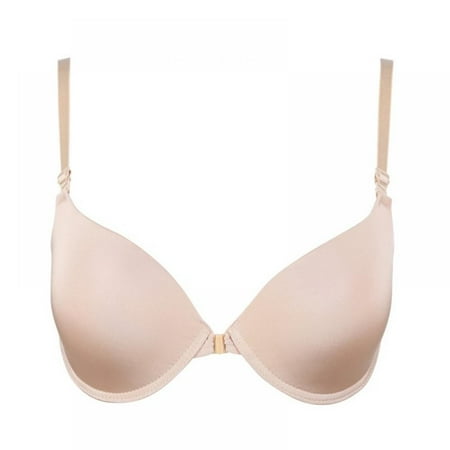 

Shengshi Fashion Bra Spring and Summer Seamless Sexy Front Button Closure Bra Push Up Underwear Buckle Female Chest Underwire Bra