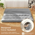 thumbnail image 6 of Costway King Futon Mattress Japanese Floor Pad Washable Cover Carry Bag Gray, 6 of 10