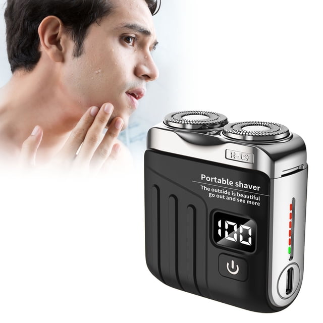 Rasoir Mini de Poche pour Hommes Rasoir Cool Rasage Humide et Sec Rasoir Sans Fil