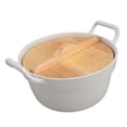 thumbnail image 6 of Rupoun Korean Ramen Noodle Pot Nonstick Aluminum Alloy Soup Stockpot with Wood Lid Fast Heating Cookware for Home Travel Camping Kitchen, 7.68 inches / 19.5 cm, 6 of 9