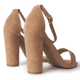thumbnail image 3 of J. Adams Shirley High Silver Comfortable Heels for Women | Open Toe Ankle Strap Sandal Block Heel Dress Platform, 3 of 6