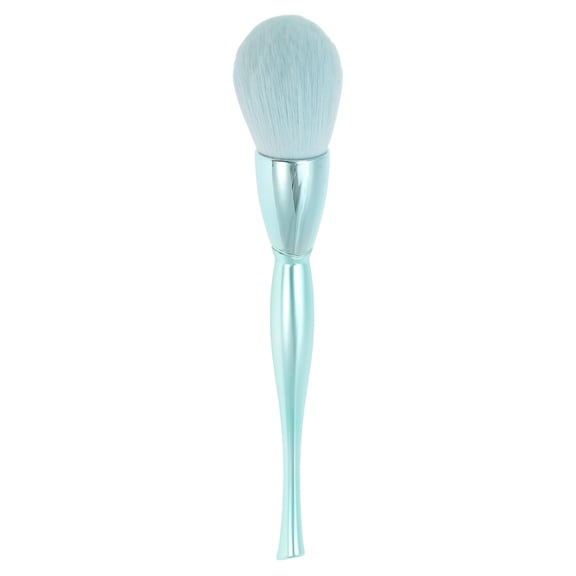 Unique Bargains 1 Pc Fluffy Makeup Brush for Daily Makeup Application Blue