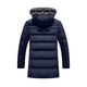 thumbnail image 4 of Gibobby Chamarra hombre Chamarra de Hombre con Capucha, Bolsas Laterales e Interior de Polar y Cierre Impermeable(Azul oscuro,G), 4 of 5