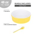 thumbnail image 4 of Souffle Dish Ramekins for Baking – 48 Oz, 1.5 Quart (7.5 Inch) Large Ceramic Oven Safe Round Fluted Bowl and Condiment Spoon for Soufflé Pot Pie Casserole Pasta Roasted Vegetables Baked Desserts, 4 of 4