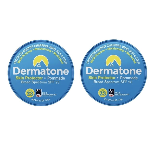 Bálsamo protector de piel Dermatone Classic Tin, paquete de 2 unidades, 15 ml, SPF23