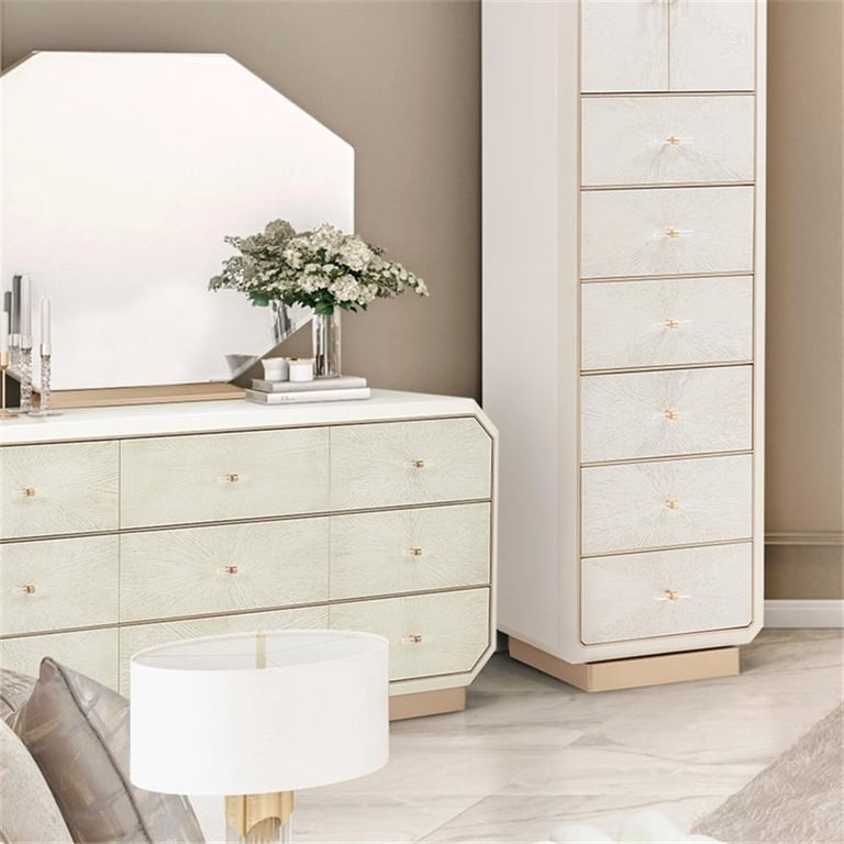 champagne dresser with mirror Scotts Square Dresser with Mirror