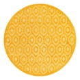 thumbnail image 3 of Unique Loom Outdoor Trellis Textured Collection Area Rug - Spatial (7' Round Yellow), 3 of 7