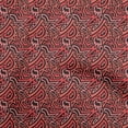 thumbnail image 1 of oneOone Viscose Jersey Red Fabric Abstract Dress Material Fabric Print Fabric By The Yard 60 Inch Wide, 1 of 4