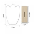 thumbnail image 3 of Taykoo Frameless Makeup Mirror Irregular Acrylic Decorative Mirror with Wooden Base, 3 of 3