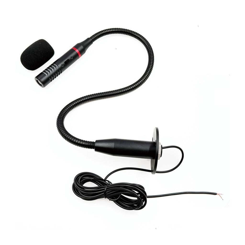 Omnidirectional Desktop Microphone With Metal Arm Easy Setup Plug Play Compatible Laptop Devices