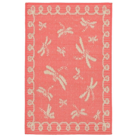 Terrace Patio Rug - Liora Manne Terrace Dragonfly Indoor/Outdoor Rug Orange 23