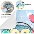 thumbnail image 2 of SKYSONIC Owl Cute Eyes Girl Happy Valentine's Day Microfiber Dish Drying Mat Absorbent Dish Draining Mat Large Size 18 x 24 Dishes Drainer Mat for Countertop Dish Drying Pads, 2 of 7