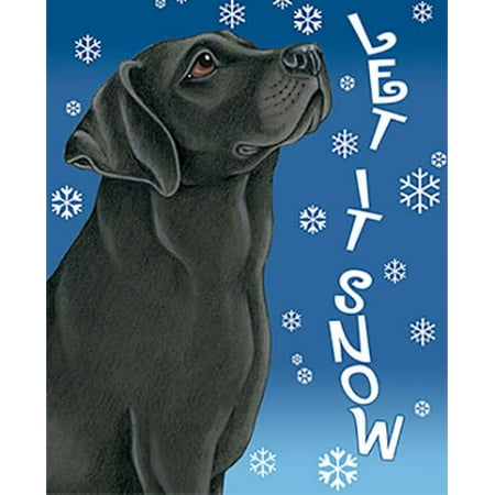 Black Labrador - Best of Breed Let It Snow Garden