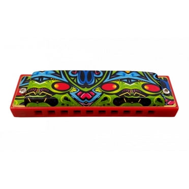 Red Dragon Tagged Harmonica, Key Of G