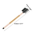 thumbnail image 5 of Unique Bargains 1 Pc Double Head Eyebrow Brush for Bathroom Travel Hotel Toilet Rose Gold Tone Wood Color, 5 of 7