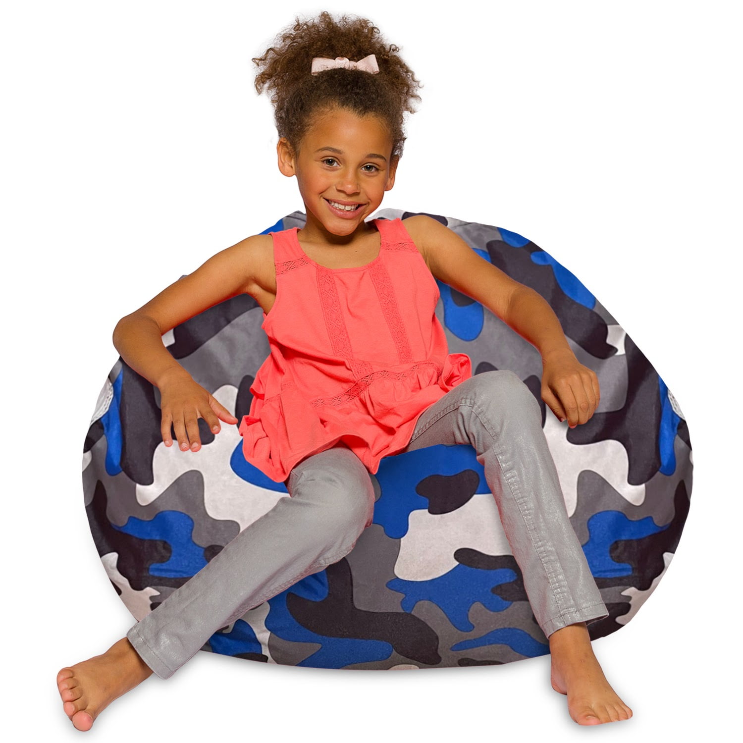 Posh Creations Bean Bag Chair for Kids, Teens, and Adults, 38in Large