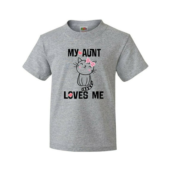 Inktastic My Aunt Loves Me Kitty Youth T-Shirt