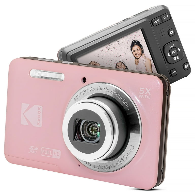【稼働品】KODAK PIXPRO FZ55 デジタルカメラ ピンク Kodak, PixPro FZ55 Friendly Zoom Digital Camera, 16MP, 1080p Full