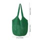 thumbnail image 3 of Bolso de hombro tejido, bolsa vacacional de gran capacidad - diseño hueco estilo césped, bolso casual ligero de playa, bolso de viaje versátil de color liso, 3 of 6