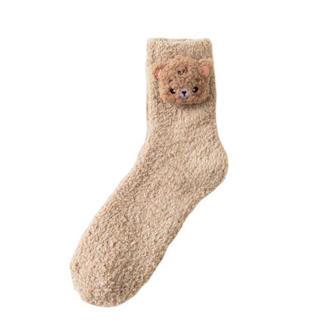 Womens Winter Socks, Mid Tube Socks with Fleece for Warmth and Cold Protection