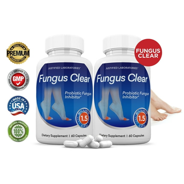 (2 Pack) Fungus Clear Probiotic 1.5 Billion CFU Supplement Pills