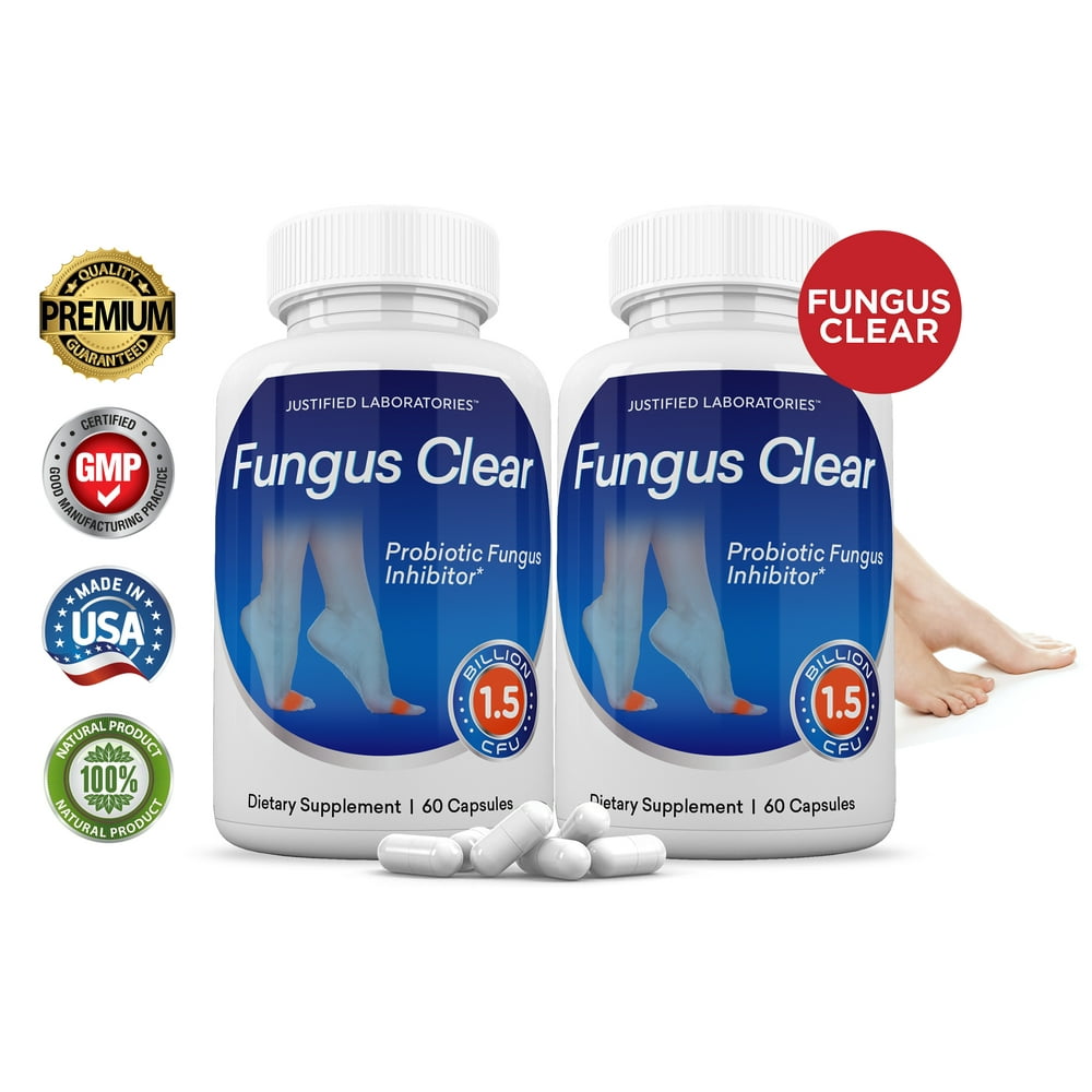 (2 Pack) Fungus Clear Pills 1.5 Billion CFU Probiotic Supplement
