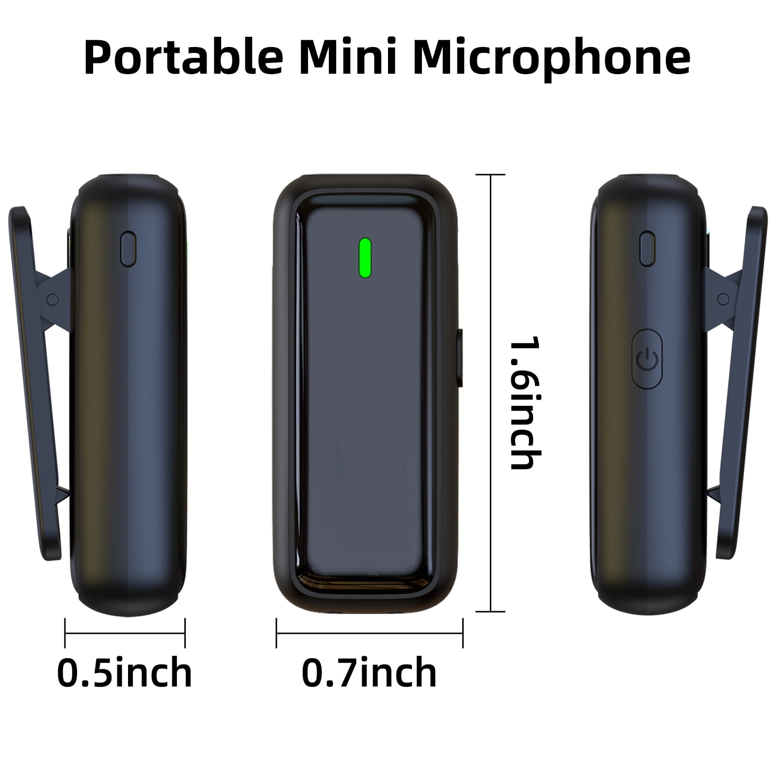 Wireless Microphone for iPhone Android, Dual Wireless Lavalier Microphones with Charging Case,   USB C Lapel Mic for iPhone 15/16 iPad Video Recording