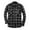 #Gray, variant on DPTALR Men's Fashion Casual Long-Sleeve Cardigan Shirt Personality Checkered Print,Button Lapel,Red,XXXL