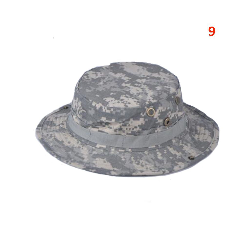 Camouflage Bucket Hat Summer Breathable Men Military Tactical Camo Boonie  Hat Outdoor Hunting Hiking Fishing Climbing Panama