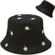 thumbnail image 1 of XYIYI Lindo sombrero de cubo para playa, sombreros de pescador para mujer, reversible de doble cara, 1 of 5