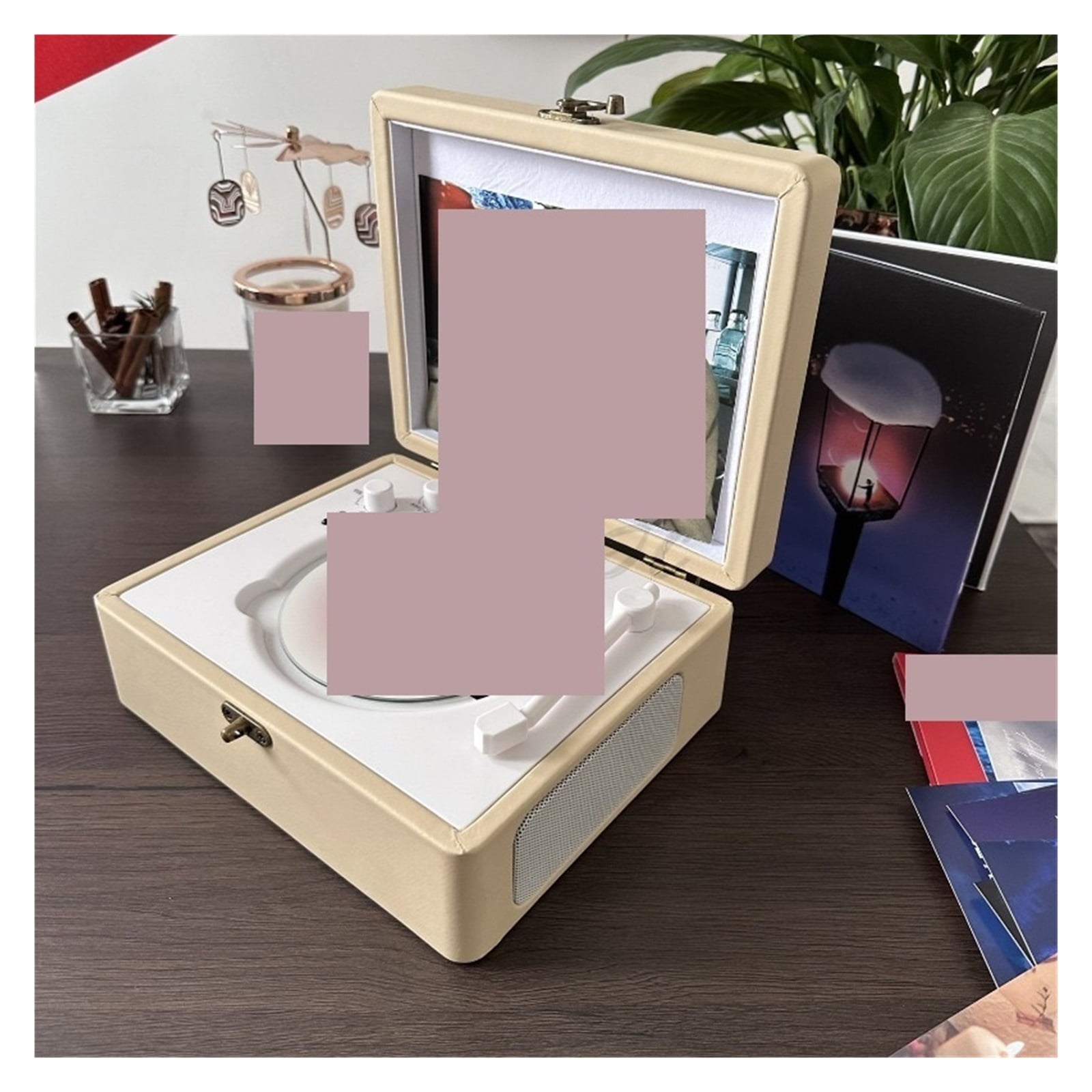 HouseholdCD Player Celebrity Album CD Disc with Speaker Retro Bluetooth Speaker