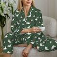 thumbnail image 6 of Lsque Colorful Mallard Duck Pattern Long Sleeve Pajama Set for Women - Soft 2-Piece Sleepwear and Loungewear Set with Pockets, Comfy Nightwear-Small, 6 of 7
