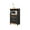 Black Beech, variant on Hodedah Microwave Contemporary Wooden Kitchen Cart in Chocolate-Grey Finish