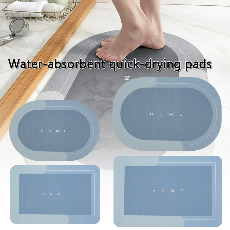 Absorbent Pad Carpet Water Absorbing Mat Quick Drying Non-slip Toilet Floor  Mats