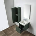 thumbnail image 2 of 20" Freestanding Bathroom Vanity with Sink & LED Mirror & LED Medicine Cabinet - Aventurine Green, 2 of 11