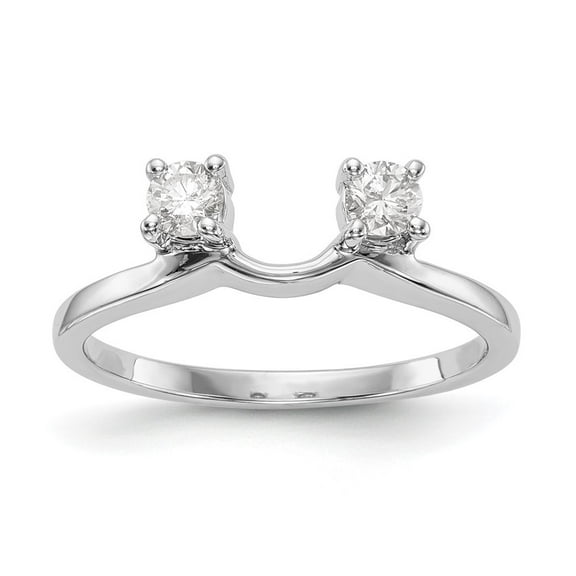 Auriga Fine Jewelry 14K White Gold Lab Grown Diamond Ring for Women Wrap Size 7 (Carat: 0.25cttw, Clarity: SI2, Color: GH)