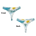 thumbnail image 3 of Fotbe Daisy Flowers Tanga Sin Costuras para Mujer con Estampado – Panties Invisibles, Transpirables y Cómodos para Uso Diario-3X-Large, 3 of 6