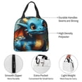 thumbnail image 5 of Defioc Adorable Blue Baby Dragon Print Lunch Box,Lunch Bag for Women Men Reusable Insulated Lunch Tote for Work/Office/Picnic/Travel, 5 of 6