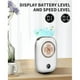 thumbnail image 2 of 3-Speed Portable Rechargeable Mini Neck Fan, 2000mAh Battery with LED Indicator, Outdoor Fan, 2 of 5
