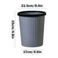 thumbnail image 4 of Kitchen Trash Can, Step-On Garbage Can with Lid, Tall Kitchen & Bathroom Trash Can, Small Office Waste Bin, Gray - Xuniizn, 4 of 7