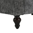 thumbnail image 4 of MAYEERTY Mid Century Modern chenille Fabric Loveseat sofa, 2-Seat Upholstered Loveseat Sofa Modern Couch for Living Room,Brown wood feet sofa for Bedroom, Reading (Gray Chenille), 4 of 20