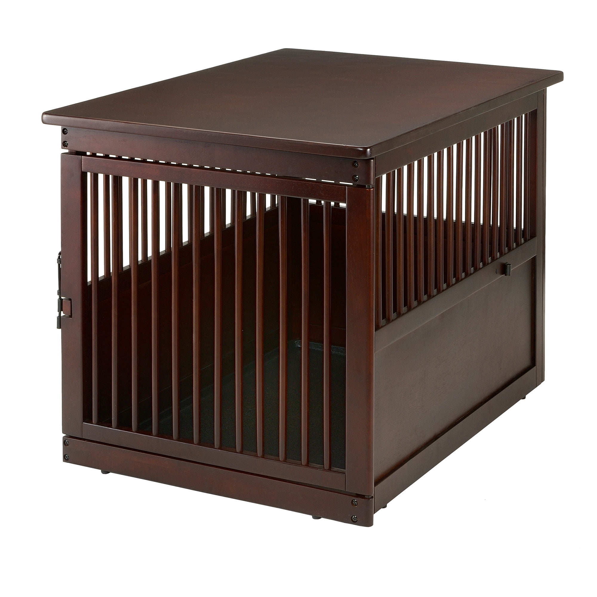 Richell Wooden End Table Dog Crate Large Dark Brown 41.5" x 29.9" x 29.