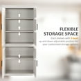 thumbnail image 4 of HOMCOM Armoire de Rangement de Garde-Manger de Cuisine 64 Pouces avec 3 Tablettes Ajustables, 4 of 8
