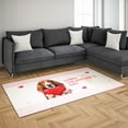 thumbnail image 3 of Happy Valentine's Day Basset Hound Brings Love Heart Indoor Rug Bassets Dog Breed Lovers Gifts Idea Carpet Living Bed Room Sofa Home Decor - 02028, 3 of 5