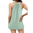 thumbnail image 2 of Sherrylily Summer Women Tank Top Loose High Neck Sleeveless Tops Flowy Cami Pleated Shirts, 2 of 5