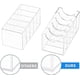 thumbnail image 4 of Organizador de cinturones de acrílico para armario, vitrina de 5 compartimentos para corbatas y pajaritas, transparente, 28 x 13,2 x 12,7 cm, 4 of 5