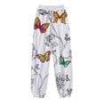 thumbnail image 5 of Pantalones de cintura elástica con estampado informal a la moda para mujer, pantalones largos rectos, pantalones de chándal Fridja  alkflakhf32346, 5 of 5